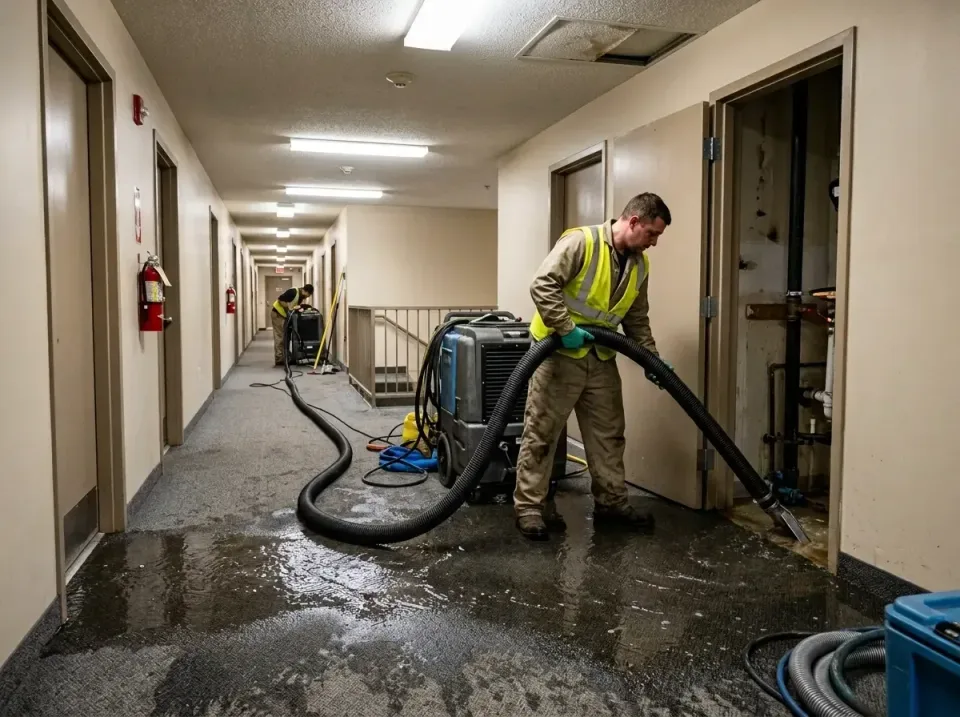 multi-unit-apartment-hallway-f-005 — frequently asked questions, Emergency Burst Pipe Water Extraction & Removal in Lake Pla…